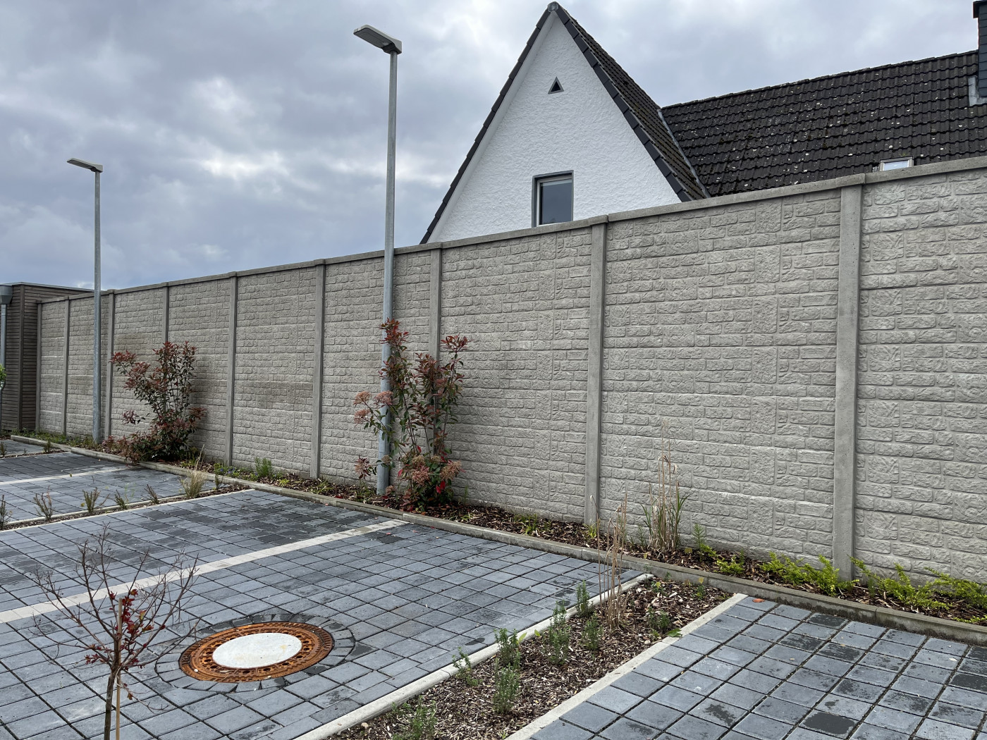 Betonzaun - Romania beidseitig 3D/2D